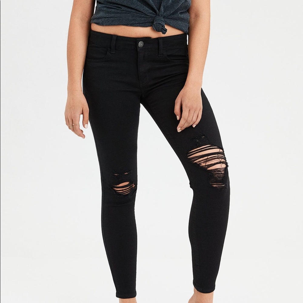 🌵 8S AE Denim X-High Waisted Jegging Onyx Black